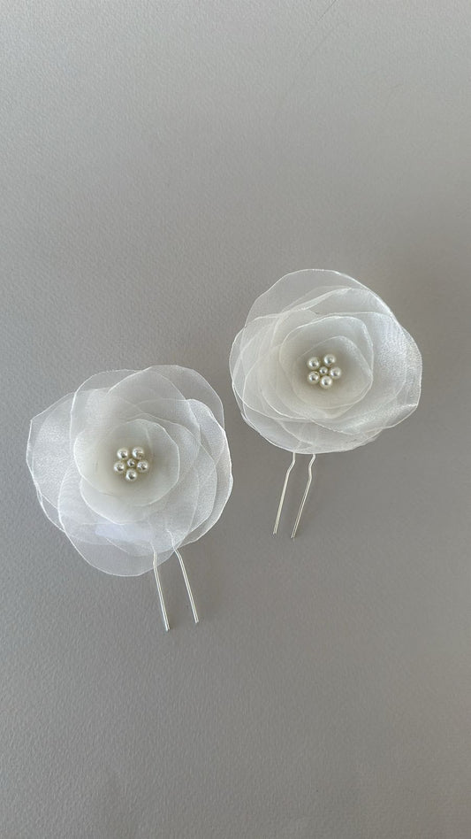 Flor organza