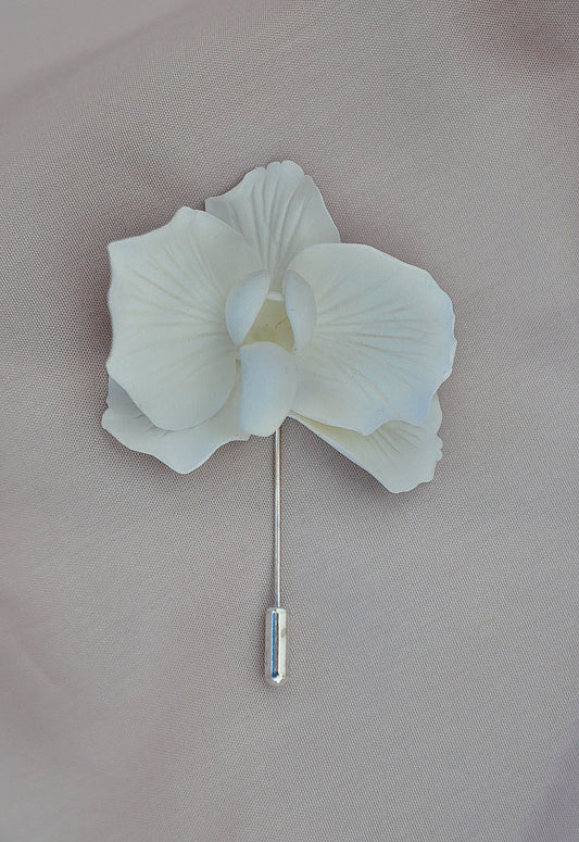 Boutonnière Orquídea natural